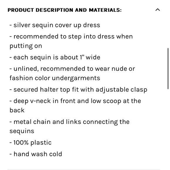 NWT 12th TRIBE - DIANA SILVER DISCO DRESS - LARGE - Picture 5 of 8